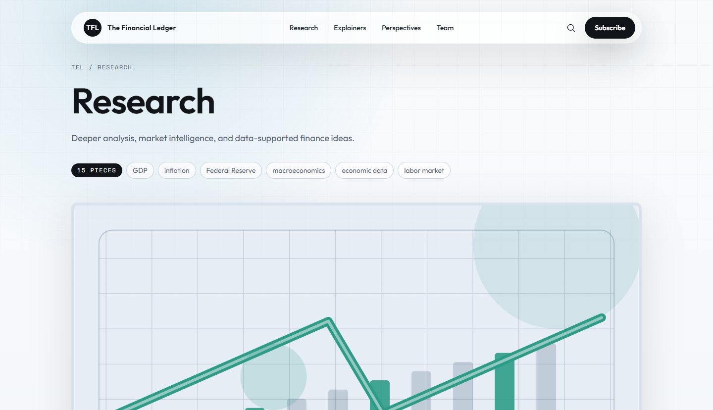 The Finance Ledger research page