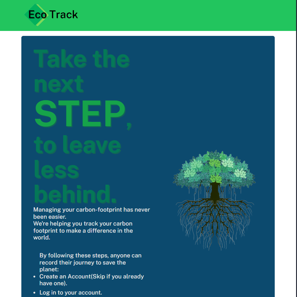EcoTrack app