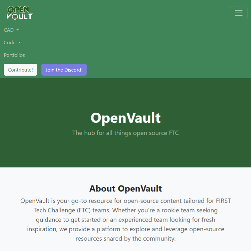 OpenVault Website
