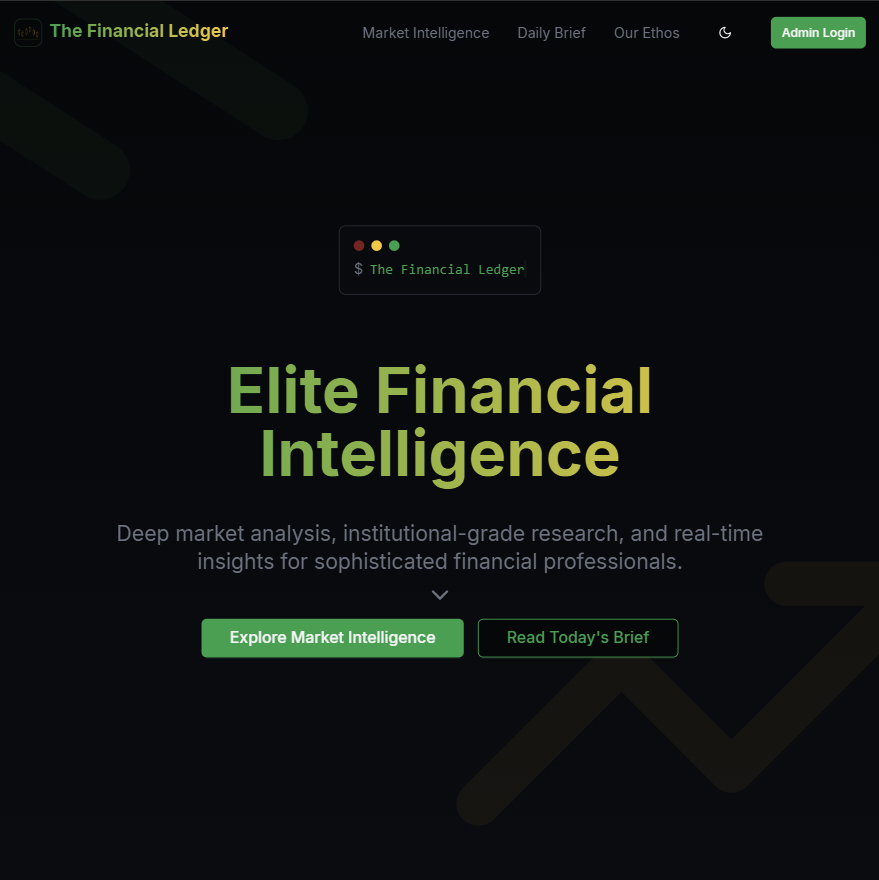 The Financial Ledger Website
